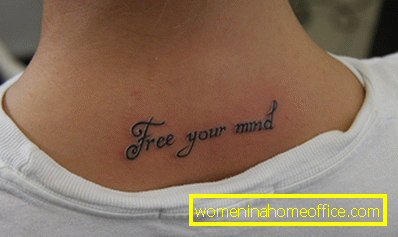Тетоважа за девојки околу вратот: како да се избере?