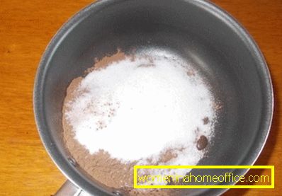 Какао во прав и гранулиран шеќер